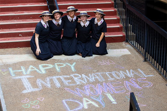 St Margaret's Anglican Girls School Brisbane students celebrated 2022 International Women's Day